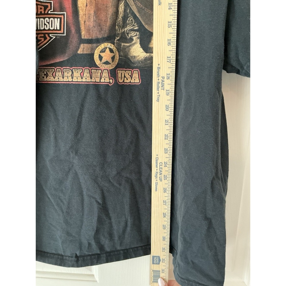 Vintage‎ Harley Davidson Shirt Men 2XL Black Tee Clown Flames Dice Y2K Biker - Picture 7 of 7
